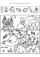 Exercice à imprimer, les objets cachés dans une image