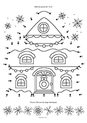 Jeu de relier les points à imprimer, maternelle MS, GS, CP