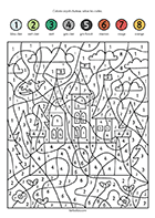 Exercice à imprimer, coloriage magique, maternelle