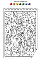 Coloriage magique, maternelle Coloriage magique, exercice à imprimer