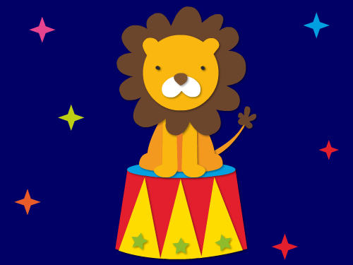 Modèle du lion Bricolage lion à découper et coller