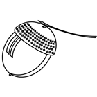 Coloriage : un gland