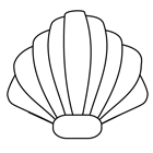 Coloriage à imprimer : un coquillage