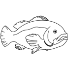 Coloriage à imprimer : un poisson