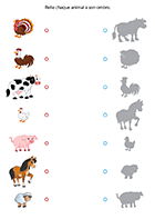 Jeu des ombres à imprimer Jeu des ombres à imprimer