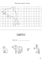 Fiche 10 ; reproduis le dessin d'un dauphin Fiche de jeux ; dessine un dauphin, rébus