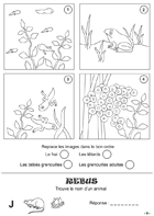Fiche 9 ; les grenouilles Fiche de jeux ; les grenouilles